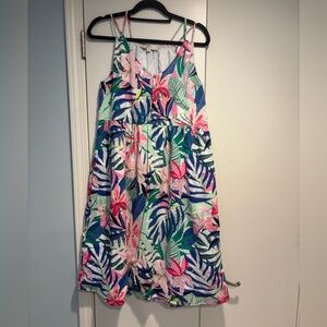 LOFT Floral Midi Dress